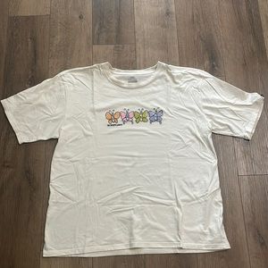VANS X SANDY LIANG butterfly ivory t shirt
